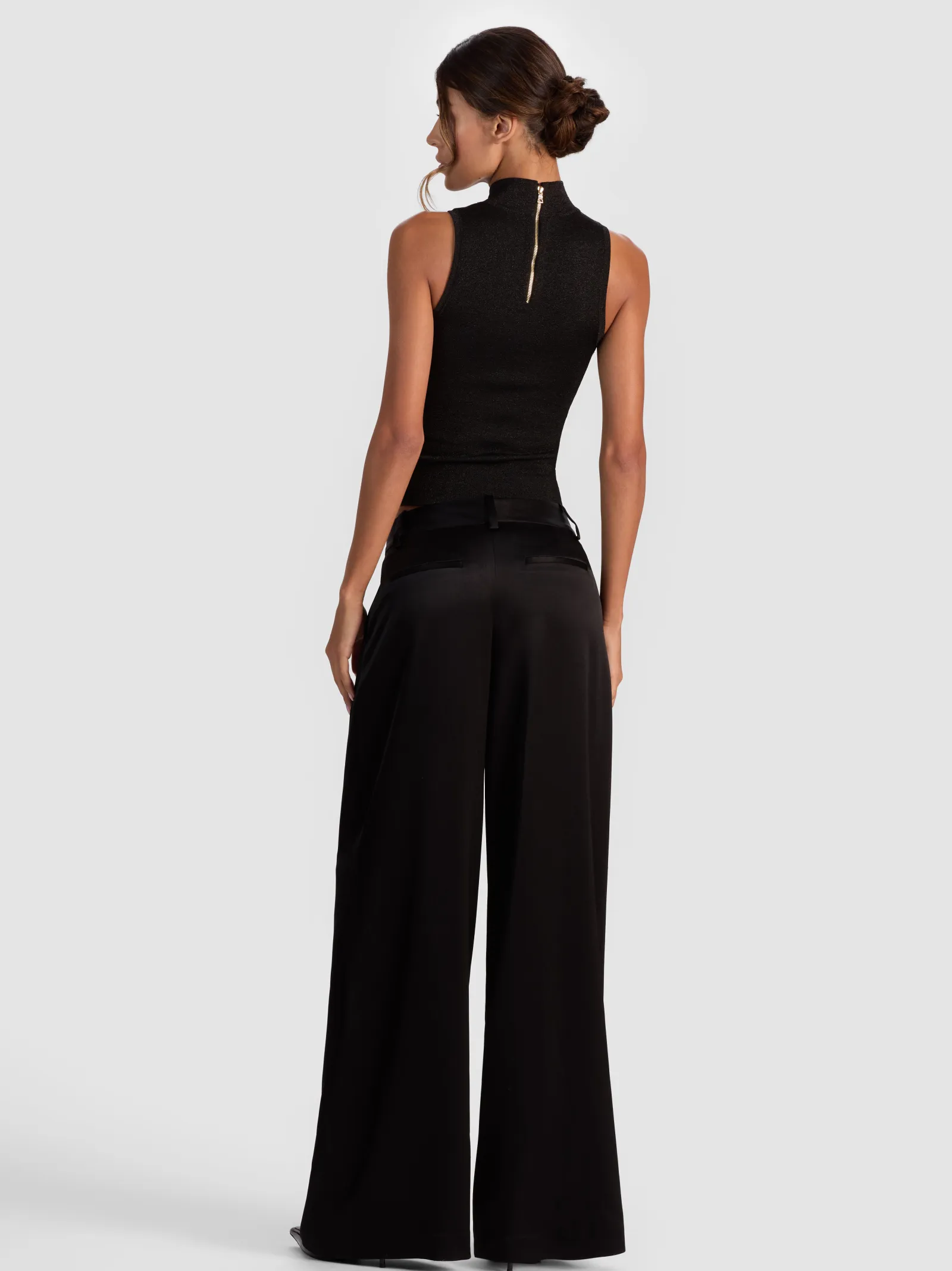 Alice and Olivia WIDE LEG*STU BAGGY PANT