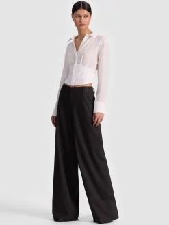 Alice and Olivia WIDE LEG*STU BAGGY PANT