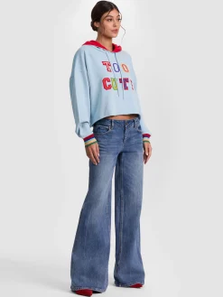 Alice and Olivia PULLOVERS*SUNNY CROPPED HOODIE