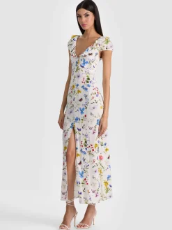 Alice and Olivia MIDI*TARA MIDI SLIP DRESS