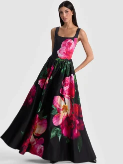 Alice and Olivia MAXI*TARRIE MAXI DRESS