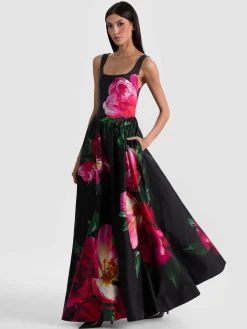 Alice and Olivia MAXI*TARRIE MAXI DRESS