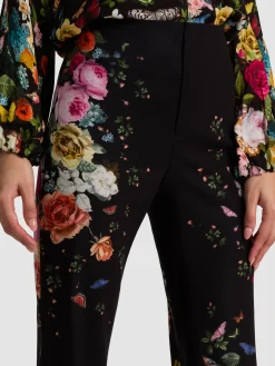 Alice and Olivia ANDREW PANT|JADE MESH BUTTON DOWN*TEENY BOOTCUT PANT
