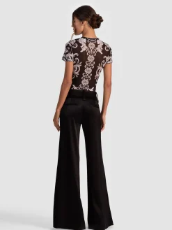 Alice and Olivia CROP TOPS*TESS MESH TEE
