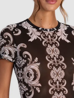 Alice and Olivia CROP TOPS*TESS MESH TEE