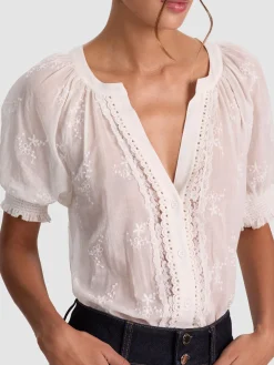 Alice and Olivia BLOUSES*THALIA BUTTON DOWN BLOUSE