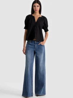 Alice and Olivia BLOUSES*THALIA BUTTON DOWN BLOUSE