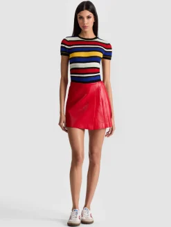 Alice and Olivia MINI*TONI VEGAN MINI SKIRT