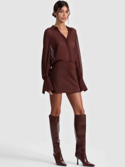Alice and Olivia BLOUSES*TURNER BUTTON DOWN