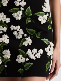 Alice and Olivia MINI*VELIA EMBELLISHED MINI GOWN