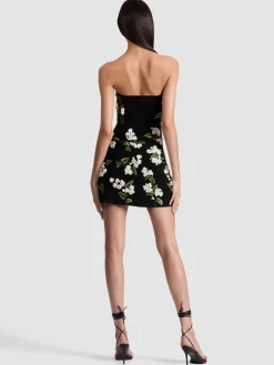 Alice and Olivia MINI*VELIA EMBELLISHED MINI GOWN
