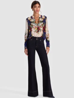 Alice and Olivia BLOUSES*WILLA SILK BLOUSE