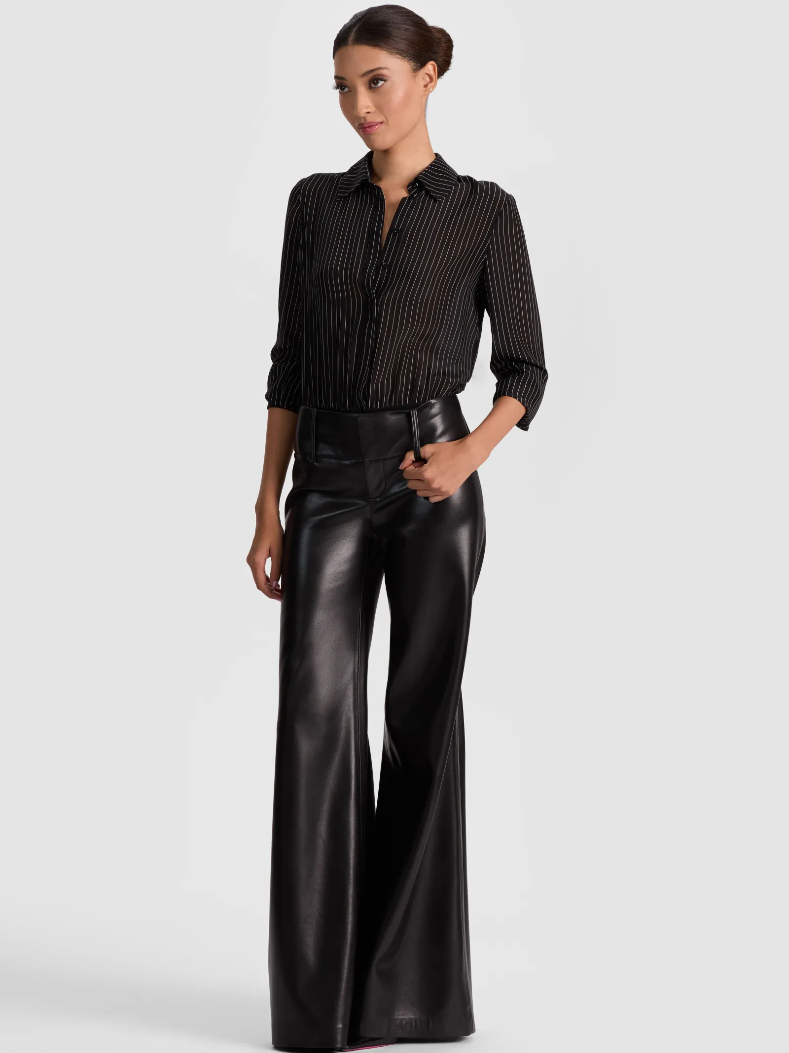 Alice and Olivia BODYSUITS*WILLA SILK BODYSUIT