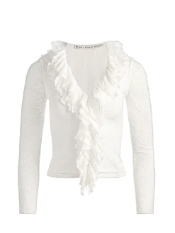 Alice and Olivia CROP TOPS*YARA RUFFLE TOP