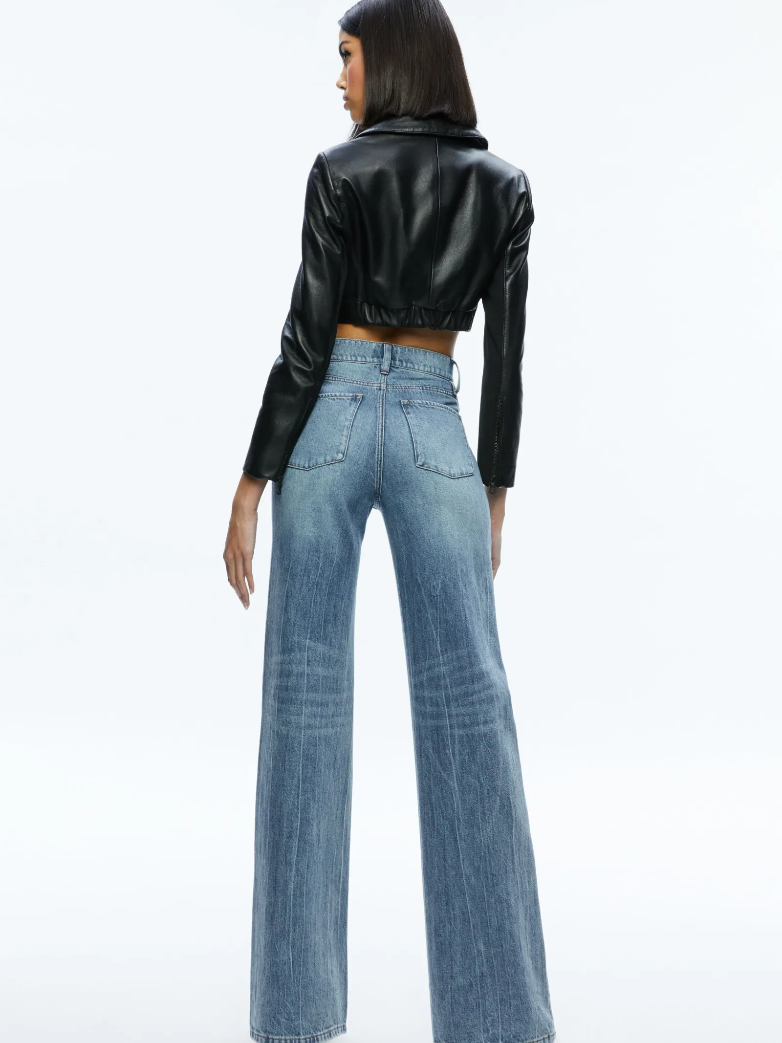 Alice and Olivia LEATHER + SUEDE*YARDLEY LEATHER JACKET
