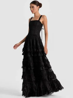 Alice and Olivia MAXI*ZENA LACE MAXI DRESS